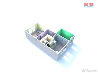 Prodej bytu 2+1, 43 m², Děčín - Rozbělesy, ul. Závodní - 15