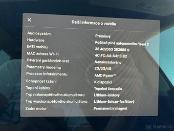 Tesla Model Y Standard Range Tažné 2023 87k km SoH 96% - 15