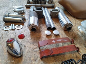 Jawa pérák,Ogar 350, ČZ 150C, Jawetta, pařez - 15