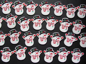 Dřevěné malované knoflíky různé druhy - nové - 15