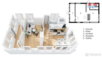 Prodej Domu, 60 m², Karolinka, ul. Nábřežní - 15
