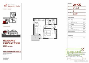 Prodej bytu 2+kk s balkonem - novostavba, Rezidence zámecký  - 15
