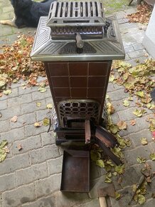 Litinová historická kamna Maják automat 111 Originál stav - 15
