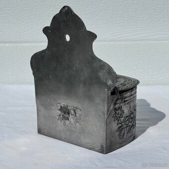 Starožitná cínová slánka s rokem 1814 - 15