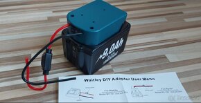 Adaptéry s vypínačem a pojistkou,pro Aku baterii Makita 18V - 15