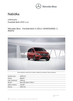 Prodám Mercedes Benz třídy V 250d 4matic - 15