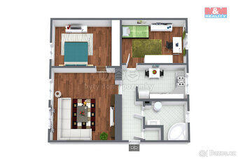 Prodej bytu 3+1, 75 m², Habartov, ul. 1. máje - 15