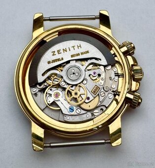 18K ZLATÉ PÁNSKÉ HODINKY ZENITH EL PRIMERO S ETUI - 15