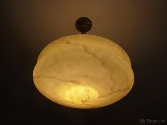 Starožitný lustr - sklo - 15