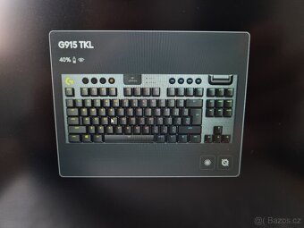 Mechanická klávesnice Logitech G915 TKL GL Tactile - 15