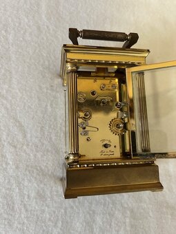 Mosazný starožitný budík - originál. - 15