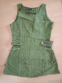 Letní, společenské, lněné, elastické, flitrové-vel. S, M - 15