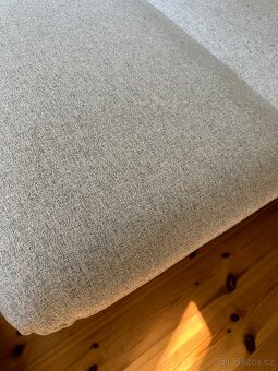 Dieter Knoll ROZKLÁDACÍ POHOVKA, dřevo, textil, šedá - 15