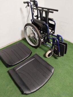 Mechanický invalidní vozík XXL, TOP STAV - 15