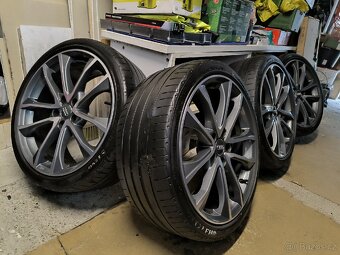 Alu kola Audi S4, A4 5x112 r19 Originál, 245/35/19 - 15