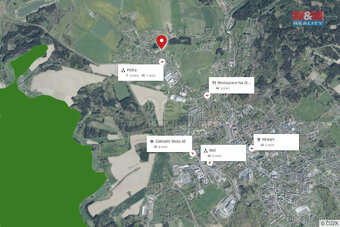 Prodej pozemku k bydlení, 1000 m², Krásná, Aš - 15