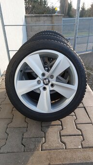 Alu sadu 5x112 r17 Seat Cupra zimní pneu - 15