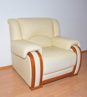 Kožená sedací souprava 3+2+1 nerozkládací - 15