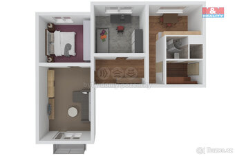 Prodej bytu 3+1, 71 m², Jindřichův Hradec, ul. Kosmonautů - 15