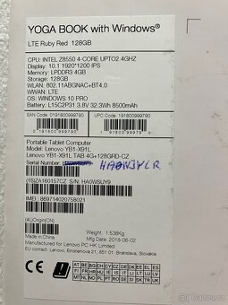 Lenovo Yoga Book One notebook / tablet - 15
