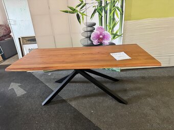 NOVÝ Luxusní jídelní set Masivní stůl se 6 křeslami - 15