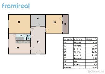 Prodej bytu 2+1 59 m², Boskovice, ev.č. 01942 - 15