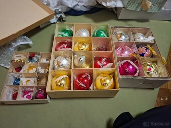 Staré retro originál vánoční ozdoby - 15