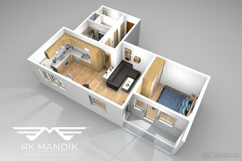Pronájem byty 2+kk, 48 m2 - Praha - Košíře, ev.č. 696 - 15