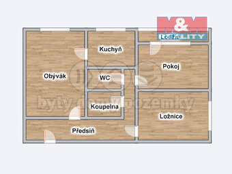 Prodej bytu 3+1, 74 m², Orlová, ul. Na Výsluní - 15