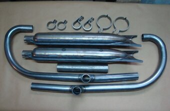 Výfuky kolena objímky rybiny doutníky K750 M72 M67 Dneper Ur - 15