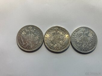 Rakúsko Uhorsko 1 zlatníky forint florint - strieborné mince - 15