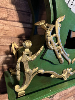 Konzolové francouzské hodiny 100 cm.rok 1800 + - dřevo,bronz - 15