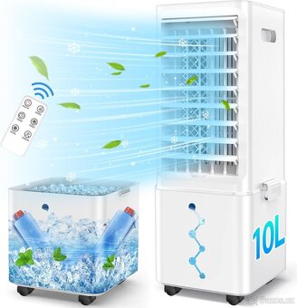 Nová přenosná klimatizace, zvlhčovač, ventilátor + ovladač. - 15
