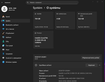 Herní i3 9100,16GB DDR4,NVME,RX560 4GB - 15