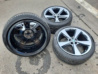 BMW X5, X6 Originál 21" sada style 128 Chromy - 15