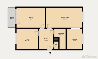 Prodej bytu 3+1, Vyškov - Dědice - 15