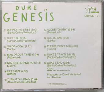 CD Phil Collins: Face Value / Genesis: Různá alba - 15
