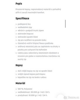 SNB zimní x bunda Meatfly Premium xs - anorak přes hlavu - 15