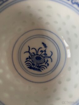 Nový šálek s podšálkem z čínského porcelánu - průsvitné boky - 15