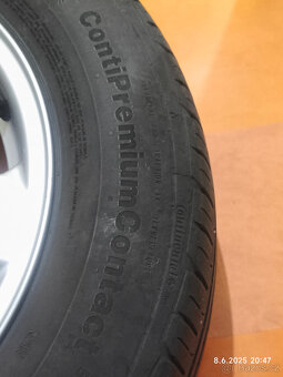 4 x al kola Škoda 5x100 15 + letní pneu 195/65 R 15 H - 15