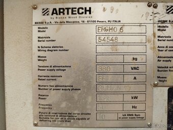 Olepovačka hran s předfrézem BIESSE ERGHO 6 - 15