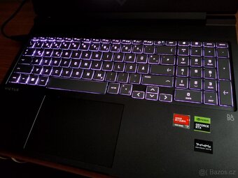 Herní Hp Victus 16,RTX-4060,R7-7840hs,DDR5,PCIe 4.0,RGB. - 15