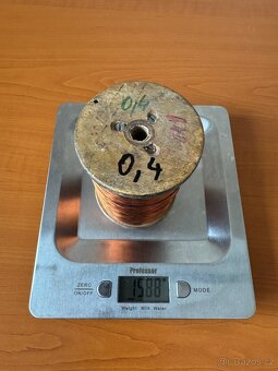 Měděný drát - různé průměry (0,12 až 1,8 mm) - 15