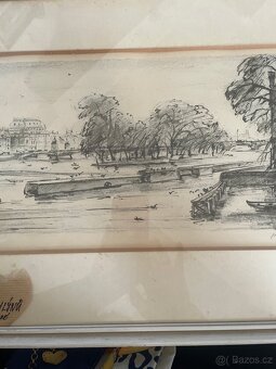 Krásná Praha-litografie,sig.Jan B.Melichar - 15