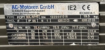 Třífázový elektromotor 400V 0.37 0.55 1.1 1.5 2.2 4 5.5kW - 15