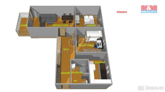 Prodej bytu 3+1, 75 m², Velešín, ul. Nad Cihelnou - 15