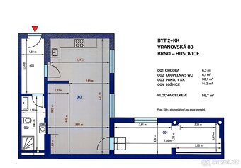 Prodej bytu 2+kk, Brno - 15