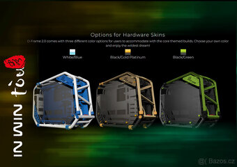 In Win D-FRAME 2.0 black/green + 1065W zdroj D-FRAME 2.0 - 15