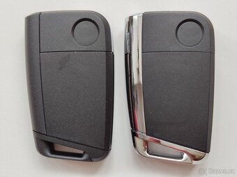 Klíč Volkswagen Škoda Seat.  Klíč s planžetou HU66 a logem, - 15