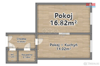 Pronájem bytu 1+1, 38 m², Plzeň, ul. Čechova - 15